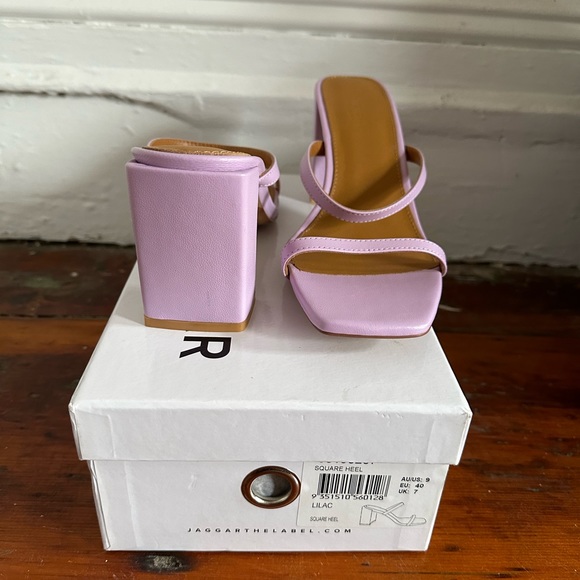 JAGGAR THE LABEL - Slip on square toe heel, lilac, size: EU 40 / US AU 9 / UK 7 - Picture 5 of 5